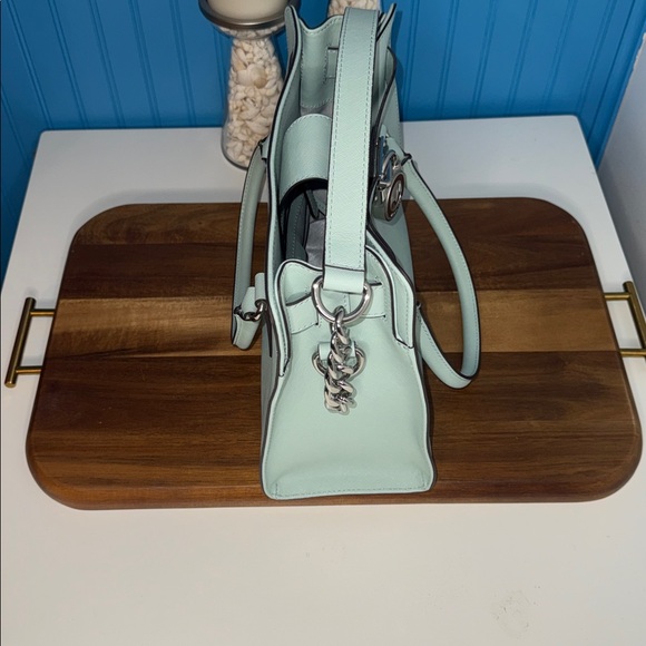 NWOT Authentic Michael Kors Hamilton East West Celadon Satchel - Picture 4 of 13